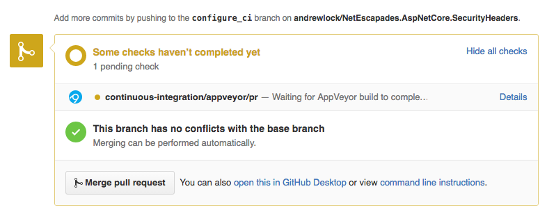 Pull request waiting for CI build