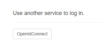 OpenId Connect login button