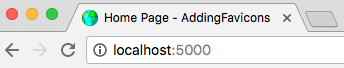 Favicon in action