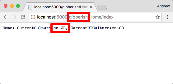 Image of gibberish route value