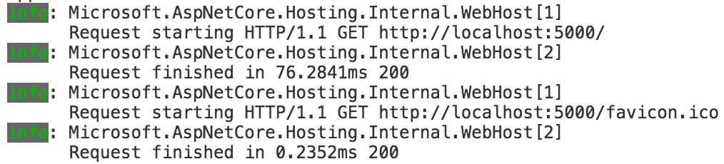 Default logging details