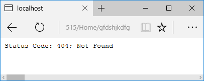 404 status code pages