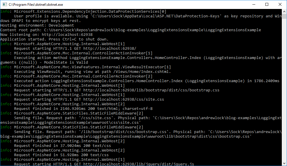 Logs without filtering