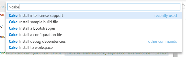 Cake commands