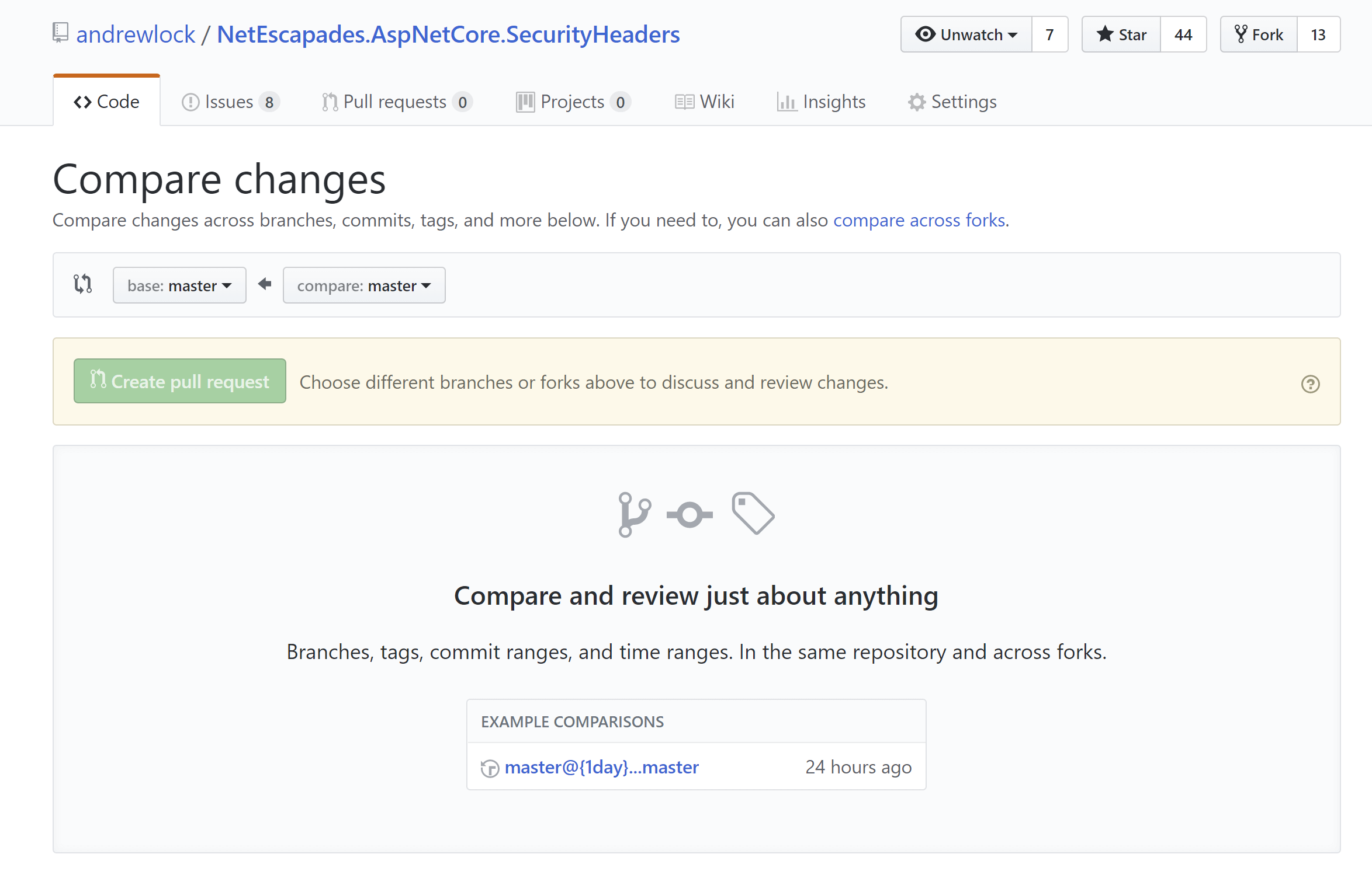 Creating a pull request