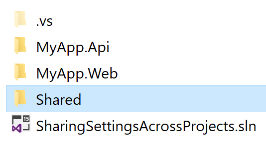 Folder structure