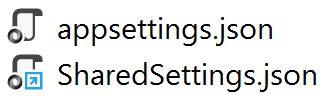 Icon differences for linked files
