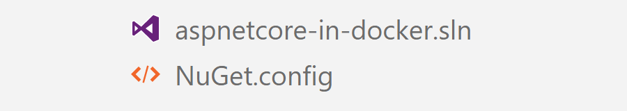 Stage 1: sln and NuGet.Config