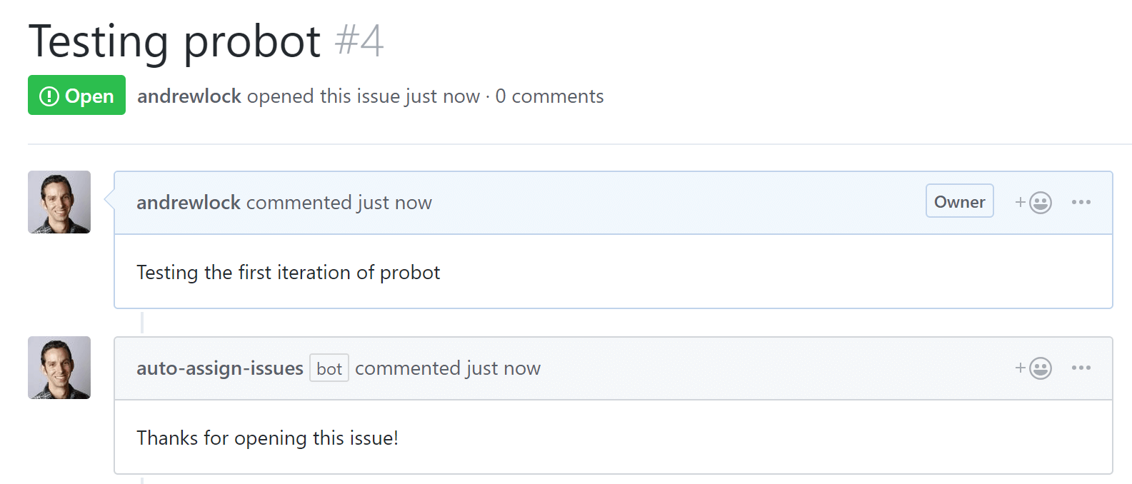 Testing out the GitHub app