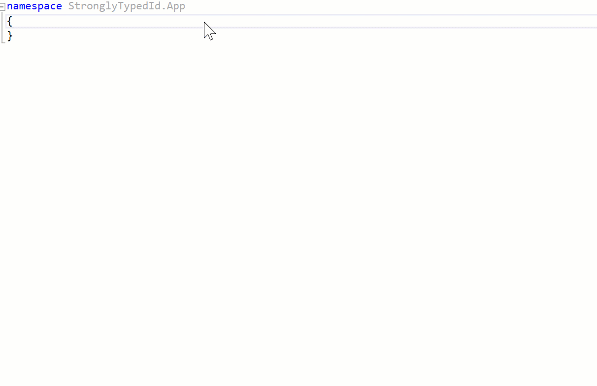 Screencast of the snippet in action