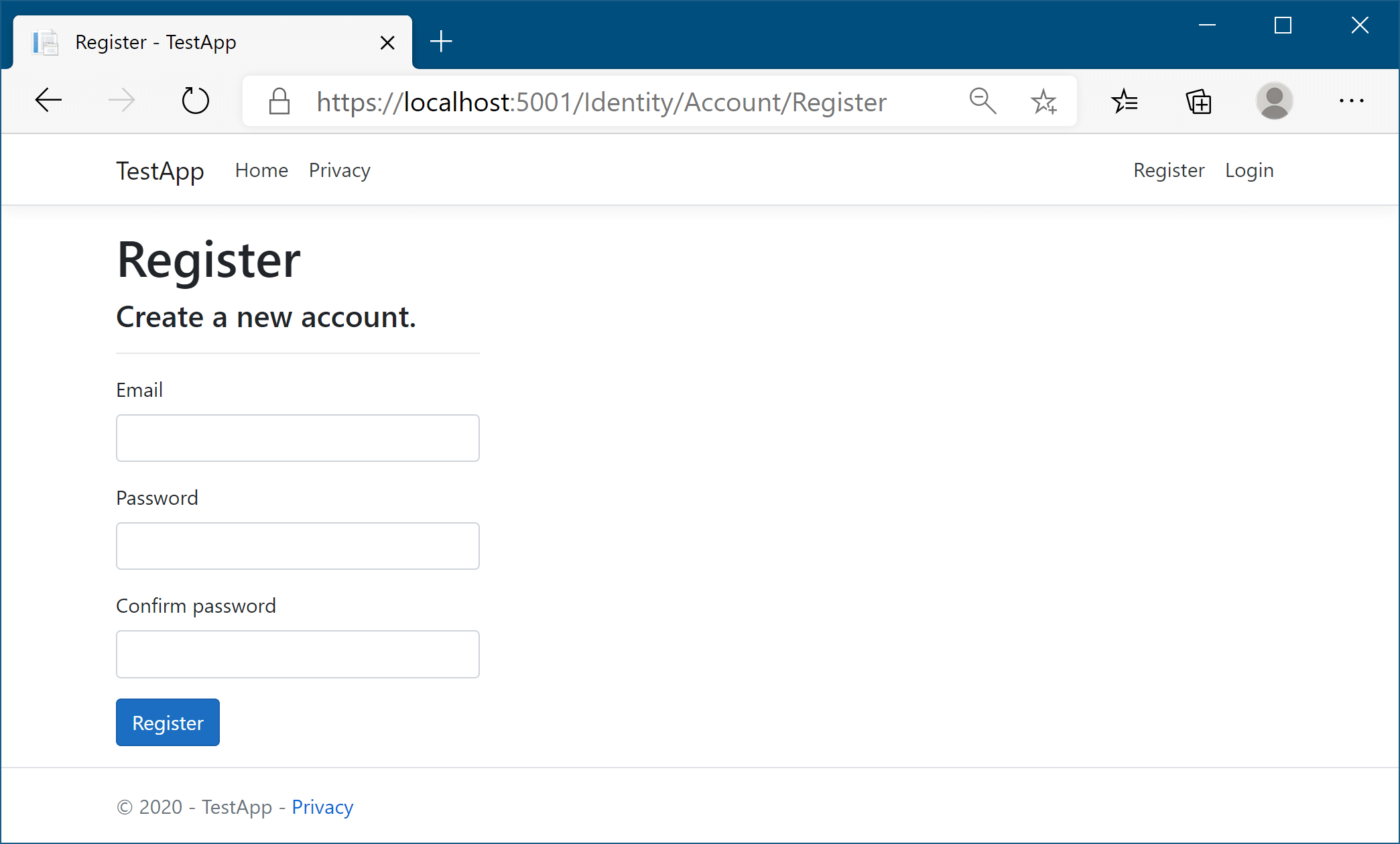 Image of the Register page deleted