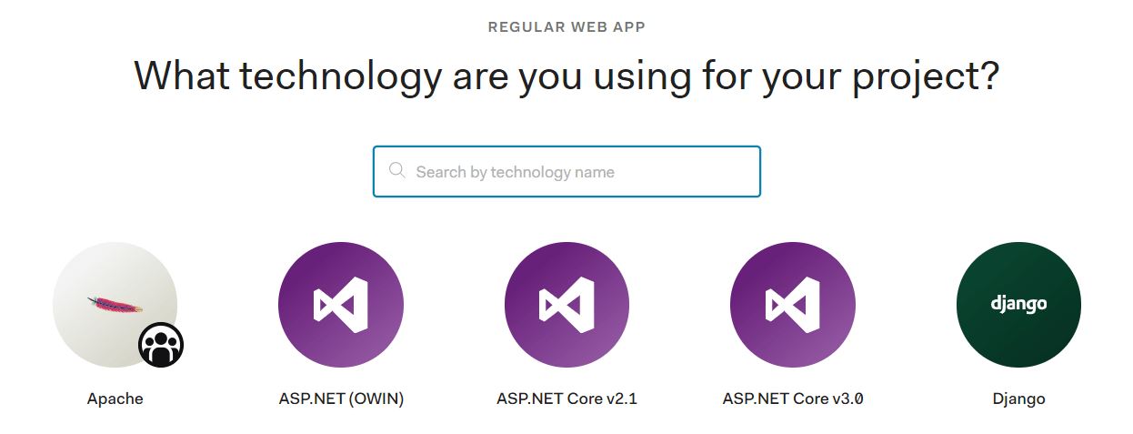 Choose a technology