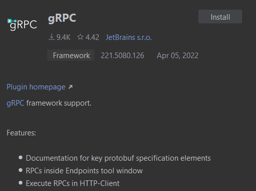 Install the gRPC plugin