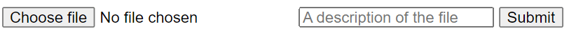 The above HTML rendered in the browser