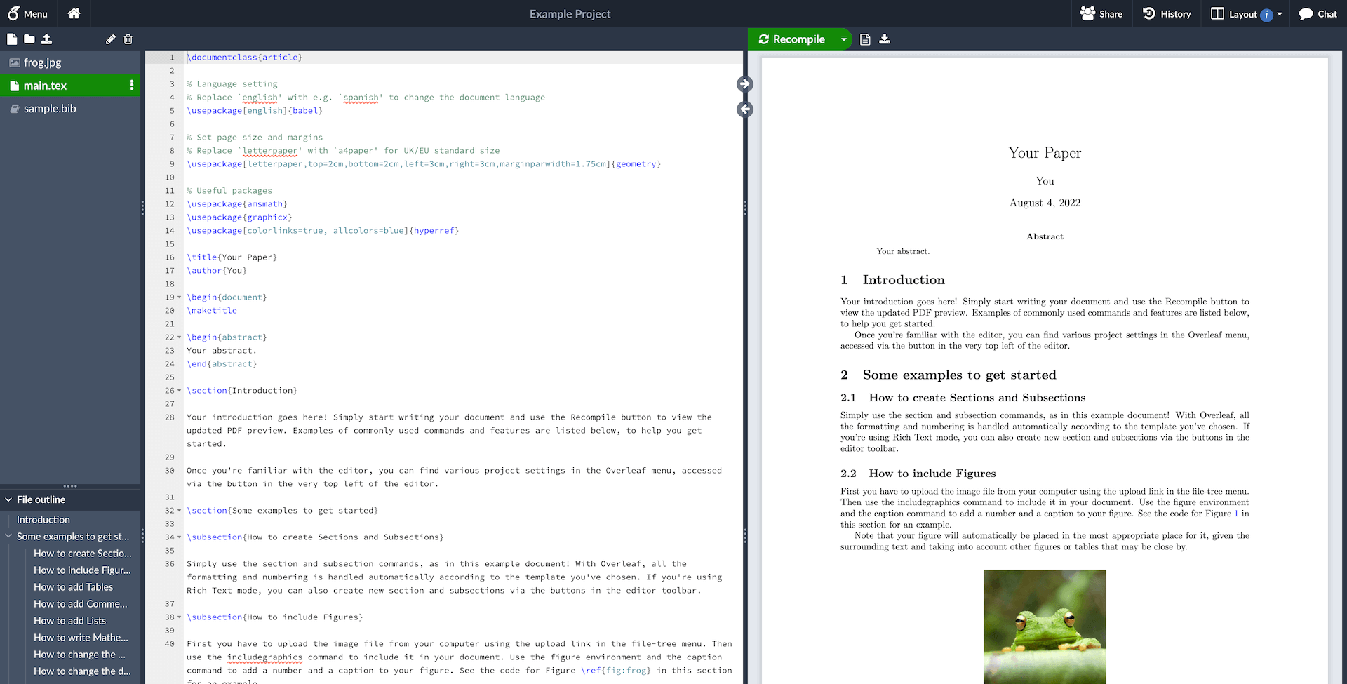 Overleaf