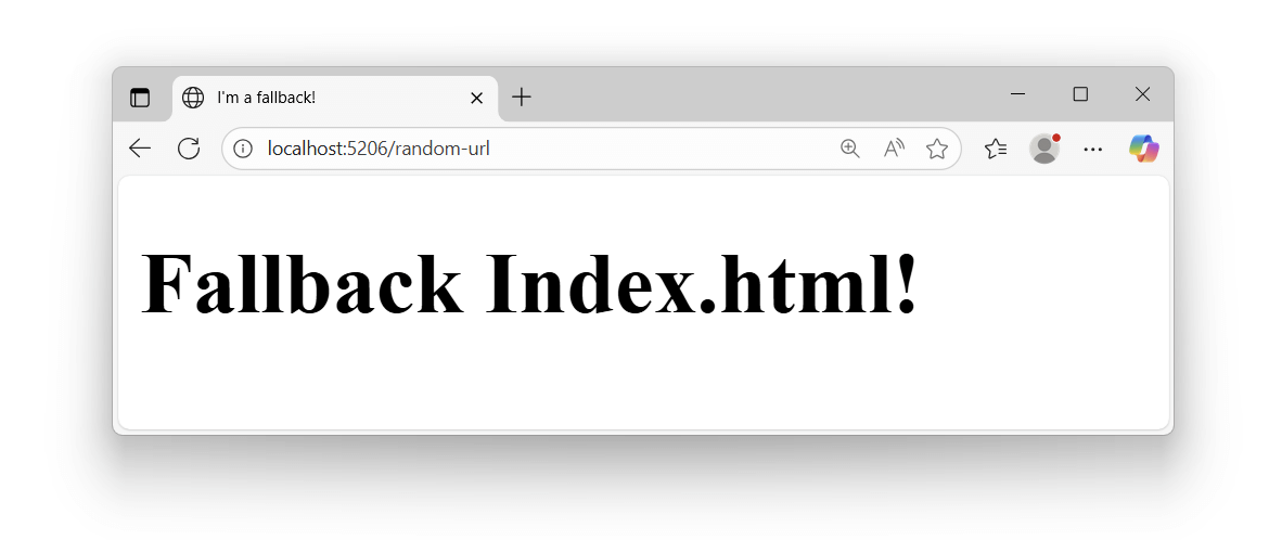 The fallback file is also allowed to execute