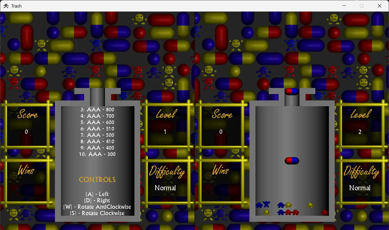 The scrolling text is correctly constrained and the game runs as expected