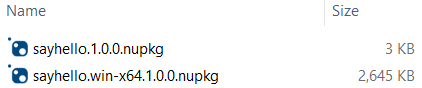 The native AOT packages are only 2.5MB