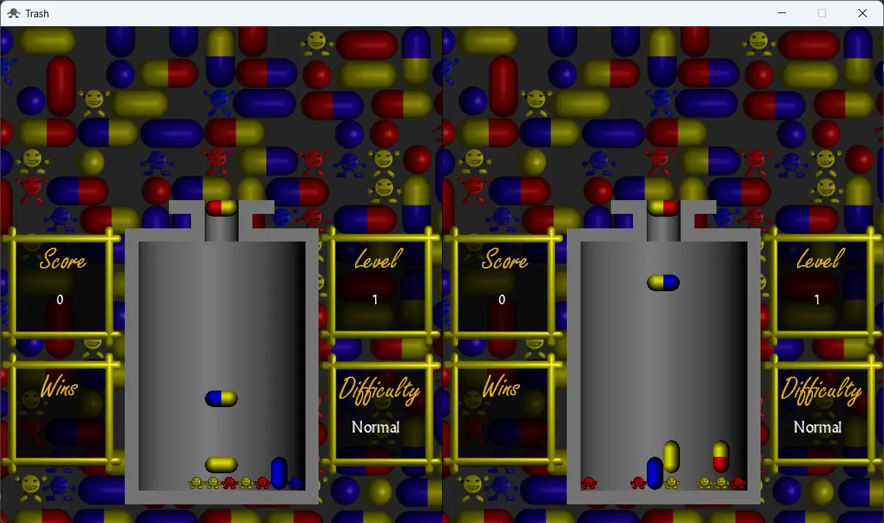 Screenshot of my Trash clone