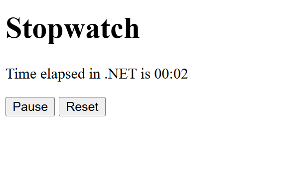 Screenshot of the wasmbrowser application