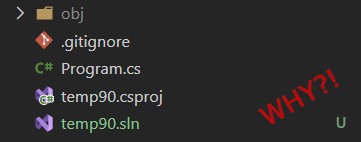 Oh look, VS Code decided it would create a sln file for no good reason