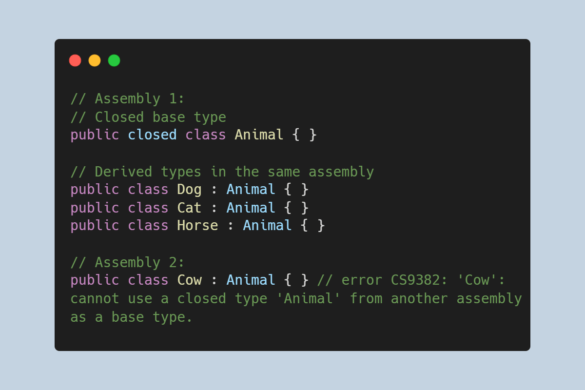 Banner image for Closed class hierarchies