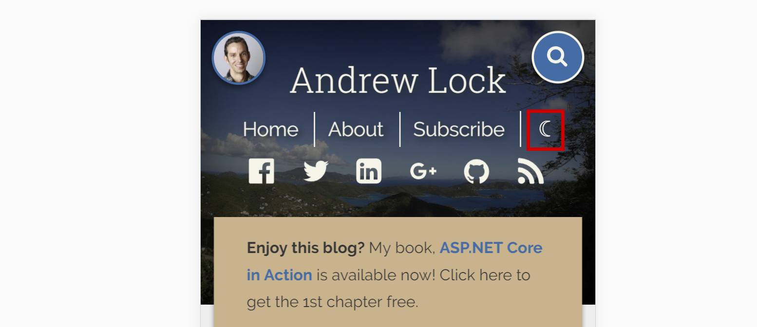 Dark link in header bar on mobile