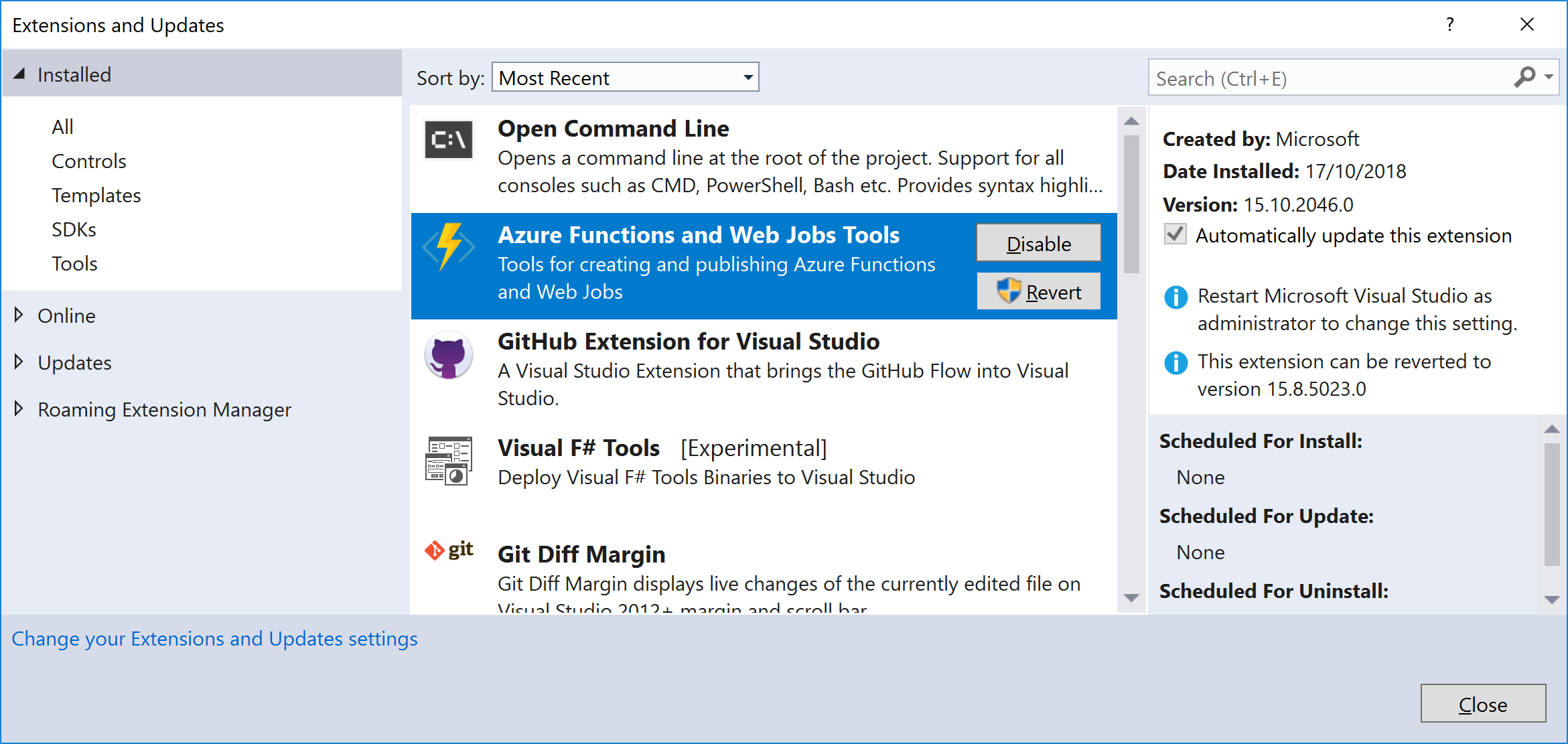 Azure Functions and Web Job Tools