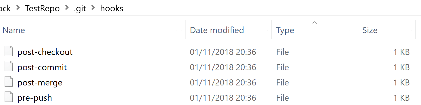 Installed Git hooks